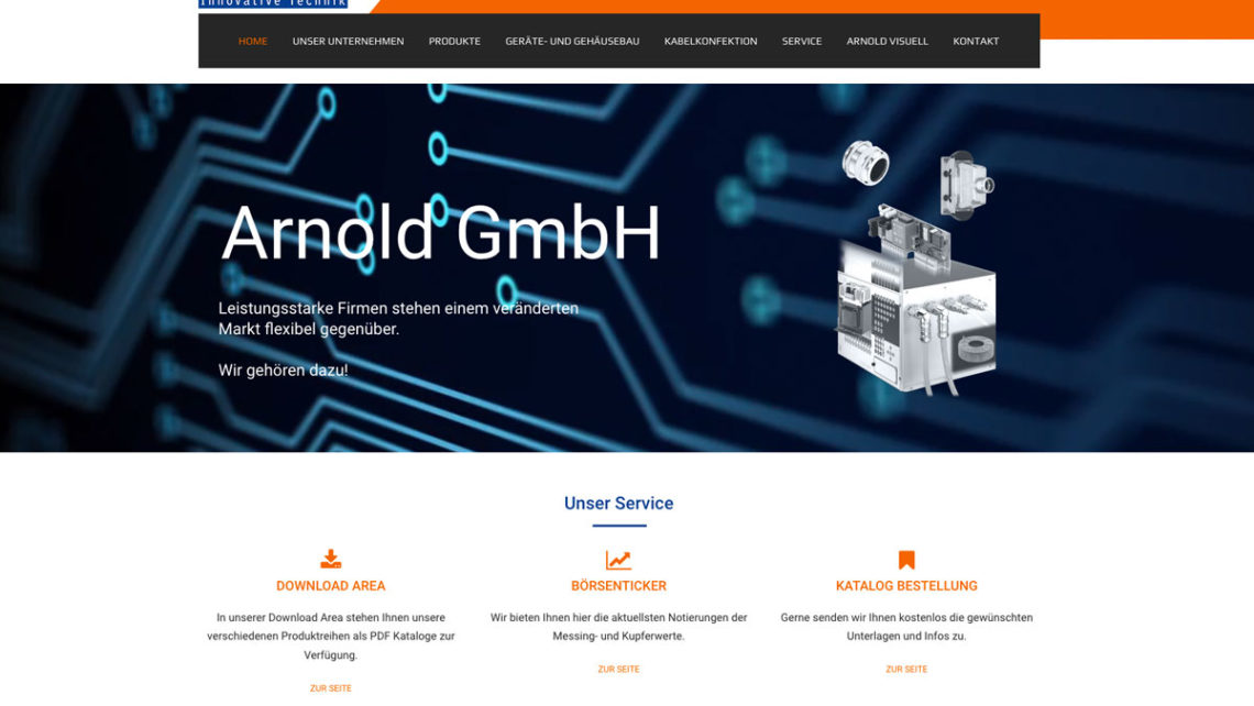 Portfolio Cover Arnold GmbH